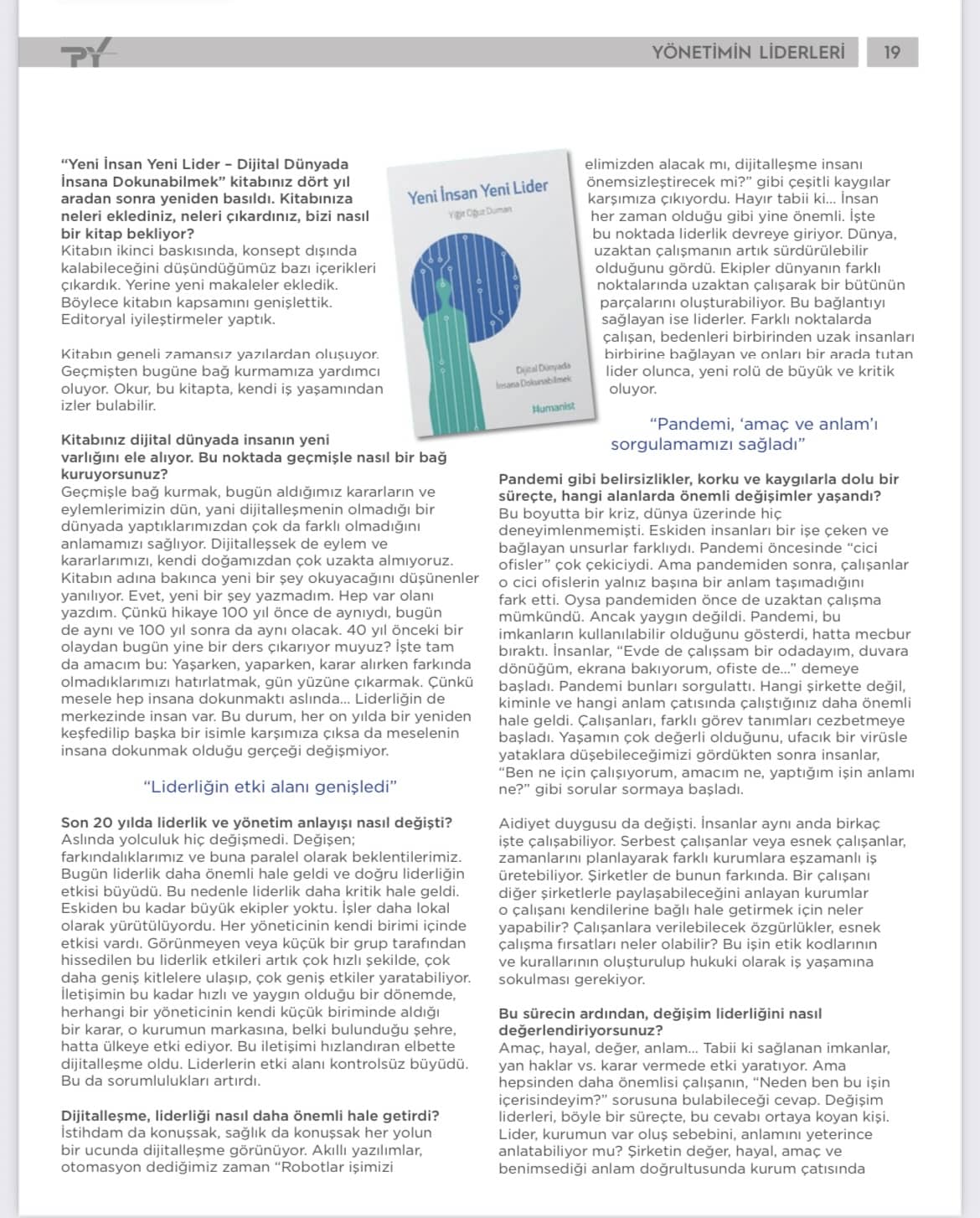 Peryön Dergisi Eylül 2022